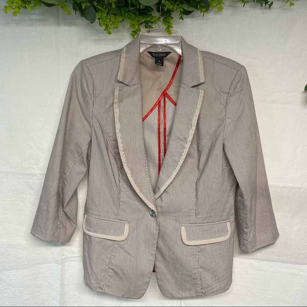 White House Black Market striped blazer